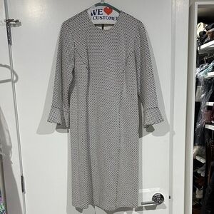 J. McLaughlin Monochrome Long Sleeve Dress